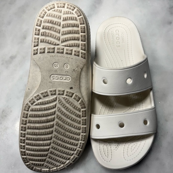 Crocs White Slides - Picture 3 of 3